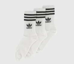 adidas Mid Cut Crew Sock 3Pack-Men Clothing & Accessories