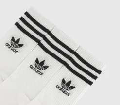 adidas Mid Cut Crew Sock 3Pack-Men Clothing & Accessories