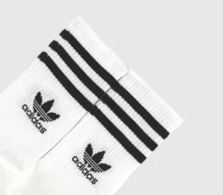 adidas Mid Cut Crew Socks 3 Pack-Men Clothing & Accessories