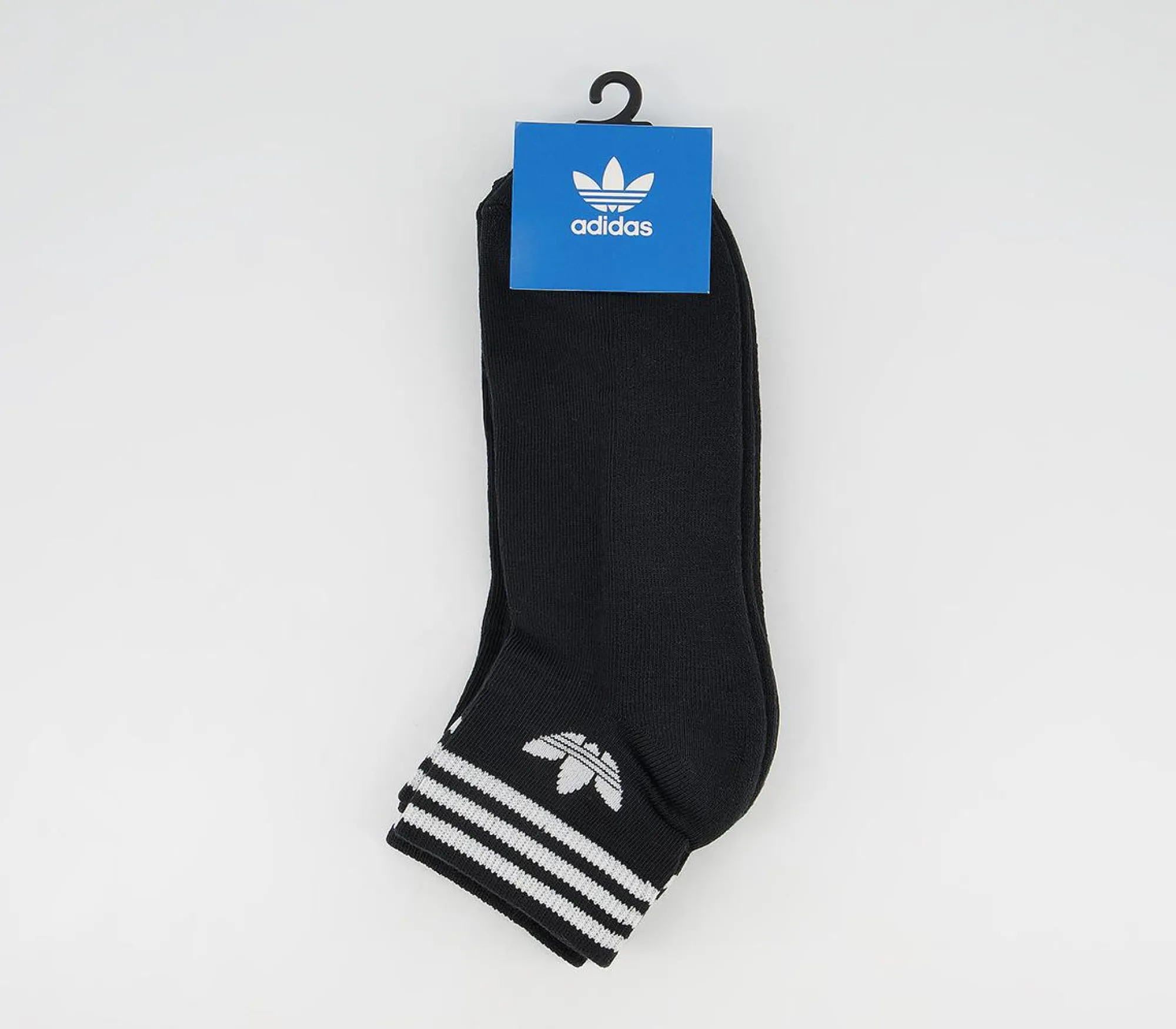 adidas Trefoil Ankle Socks 3 Pack-Men Clothing & Accessories