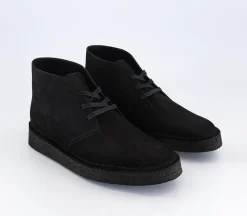 Clarks Originals Mens Desert Coal Boots-Men Casual Shoes & Boots