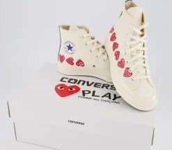 Comme Des Garcons Converse Chuck Taylor Hi 70S X Play Cdg Trainers-Women Classic Trainers