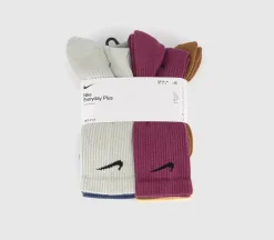 Nike Crew Socks 6 Pairs-Men Clothing & Accessories